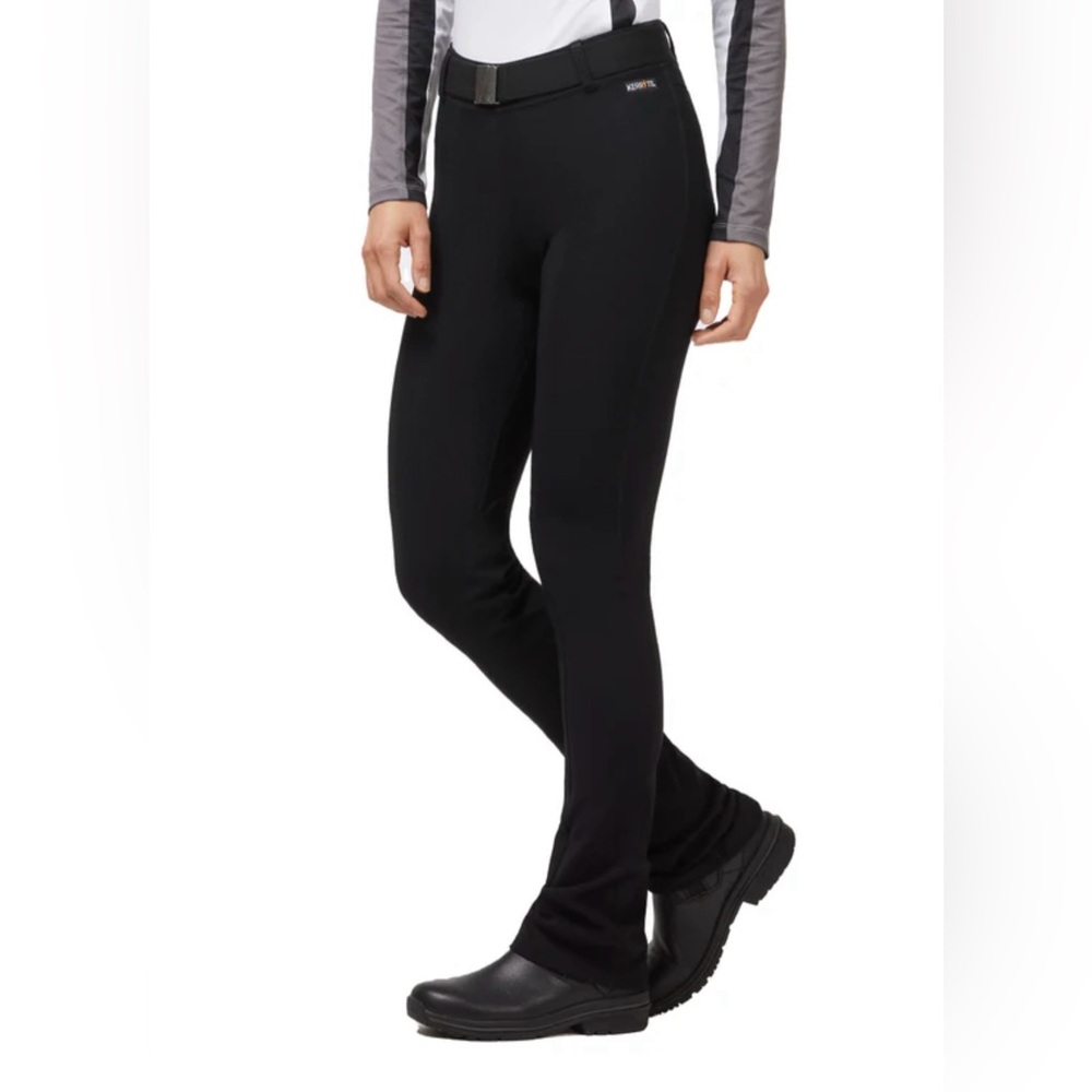Kerrits Microcord Black Extended Knee Patch Bootcut Flare Riding Pant Size XS